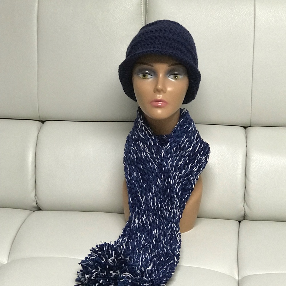 Casual you Blue frost scarf set.Sold